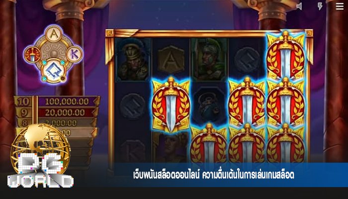เว็บพนันสล็อตออนไลน์ ความตื่นเต้นในการเล่นเกมสล็อต