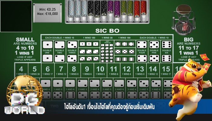 ไฮโลอันดัน1 เงื่อนไขไฮโลที่คุณต้องรู้ก่อนเริ่มเดิมพัน